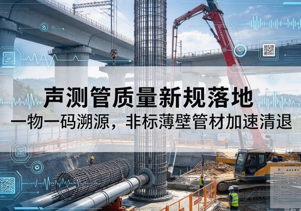 沅江声测管质量新规落地，一物一码溯源，非标薄壁管材加速清退